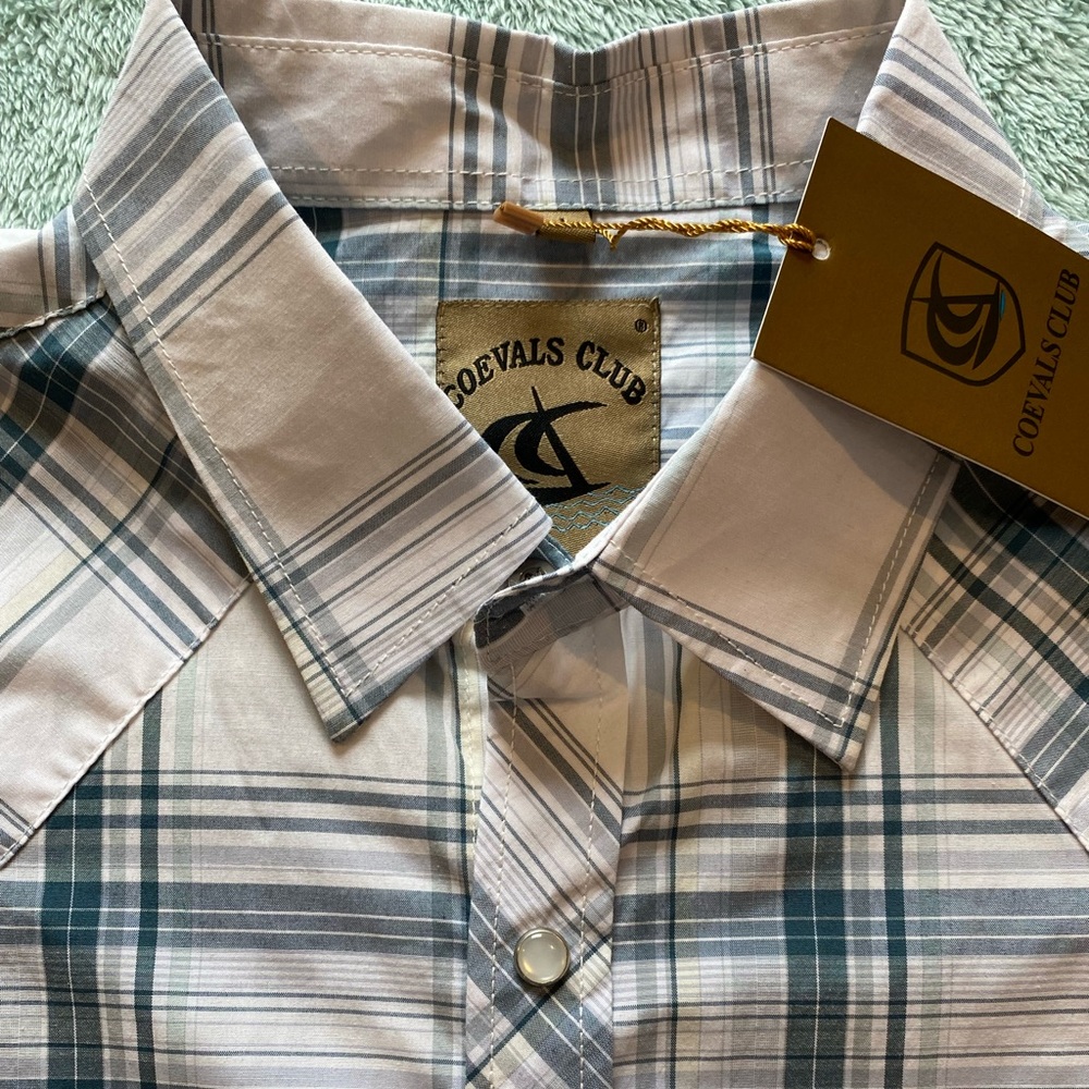 Mens XL Coevals Club casual shortsleeved button down